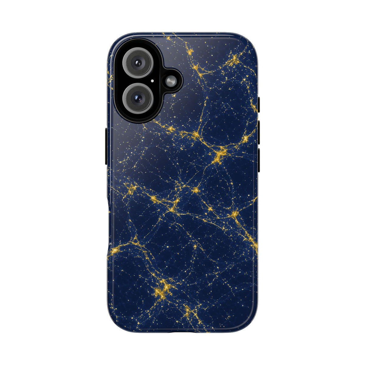 Neon Mycelium - Mustard Navy Phone Case
