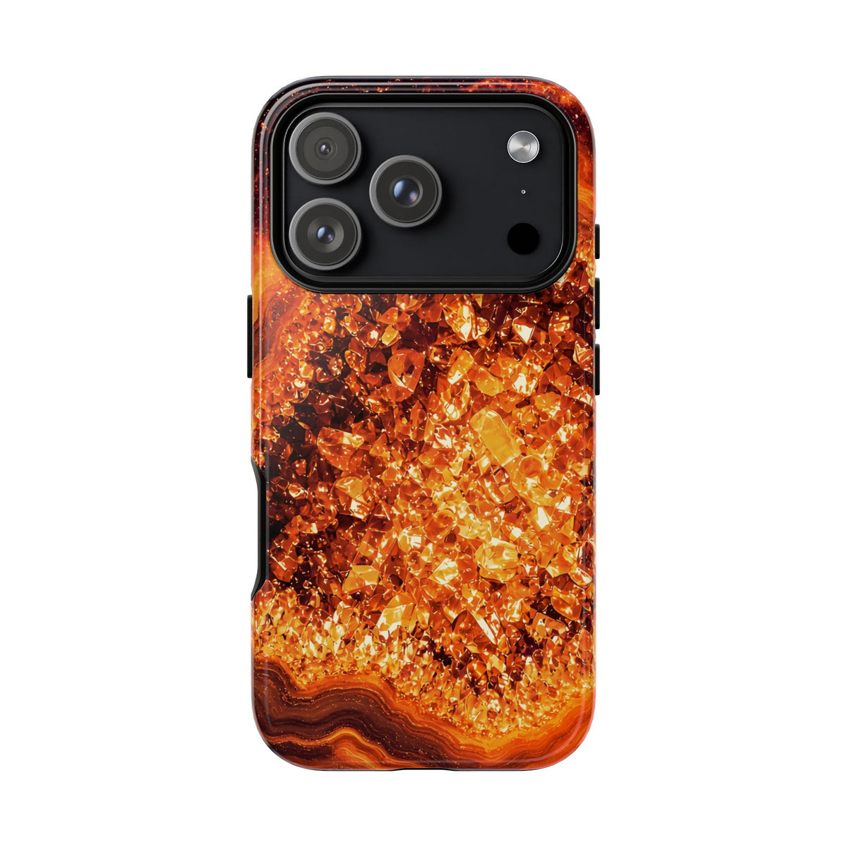 Geode Core - Molten Lava Phone Case