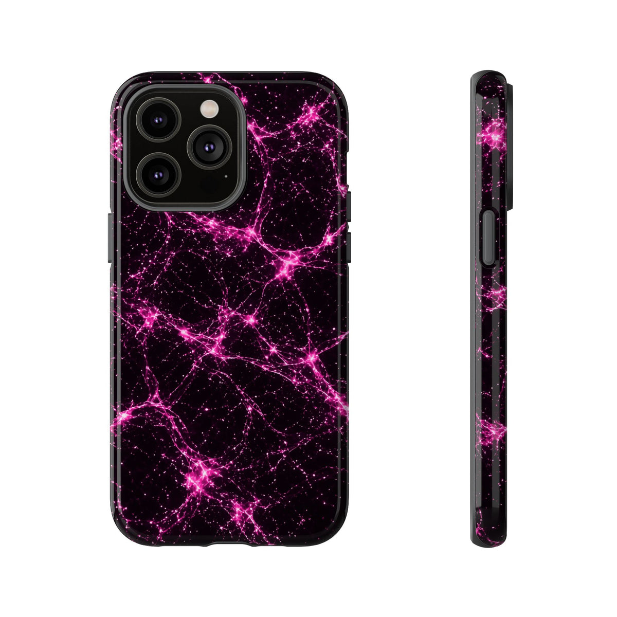 Neon Mycelium - Hot Pink Pulse Phone Case