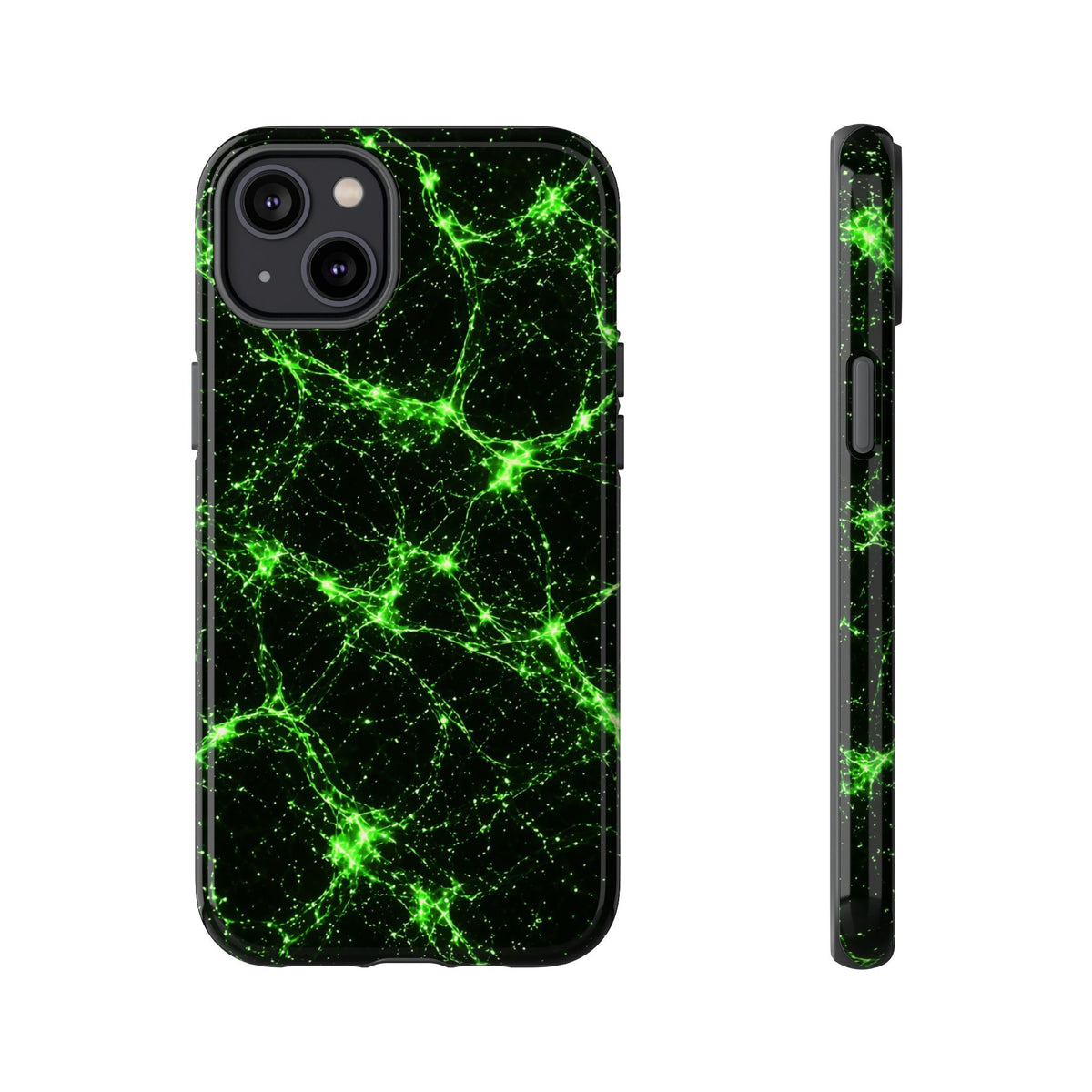 Neon Mycelium - Toxic Lime Phone Case