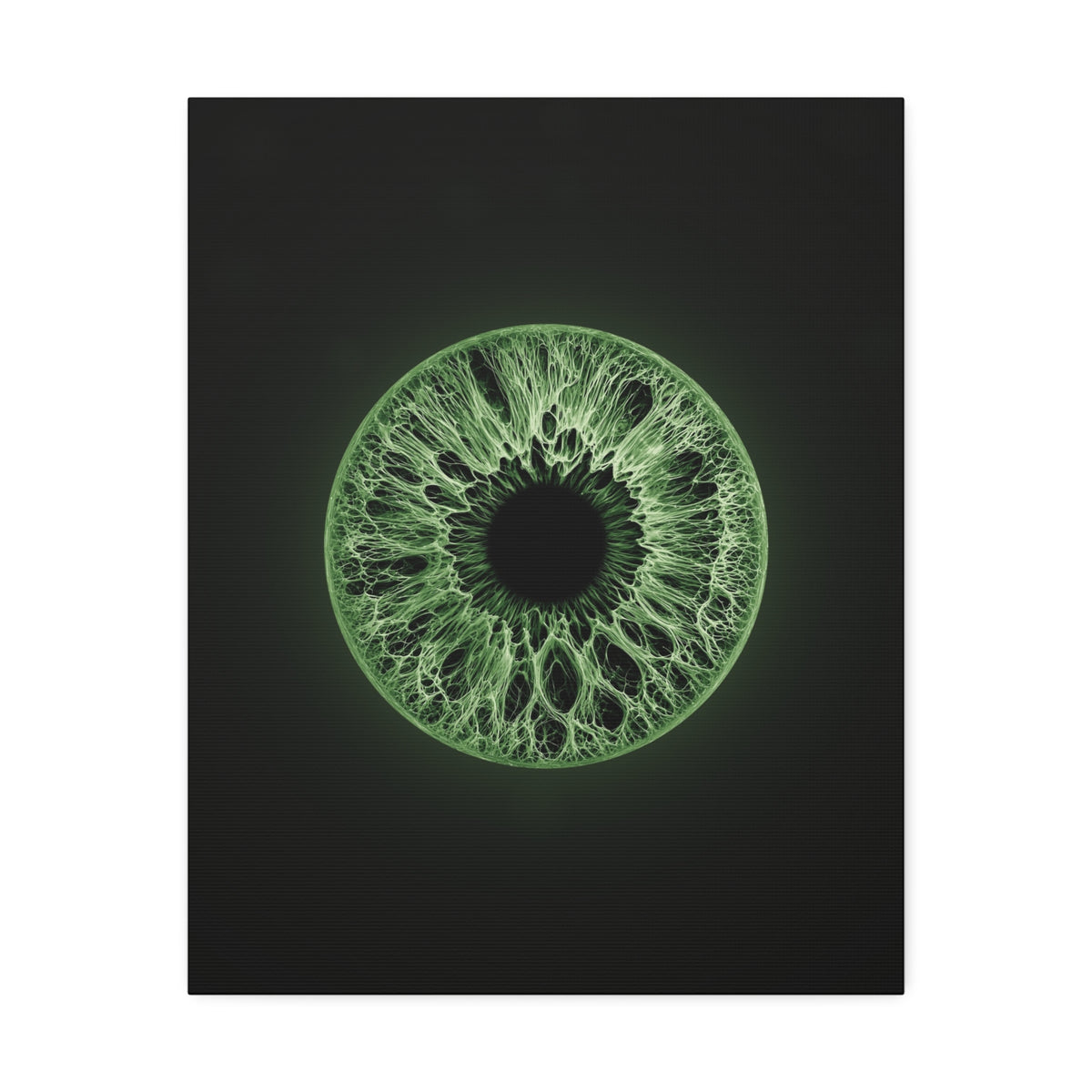 BLXNTT Iris – Lace Web Green Glossy Canvas