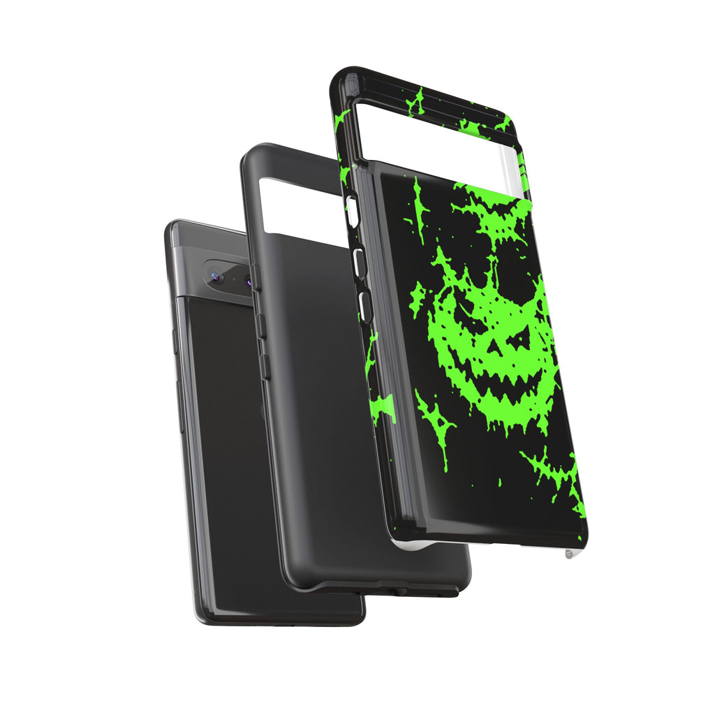 Green Spiderweb Pumpkin Phone Case