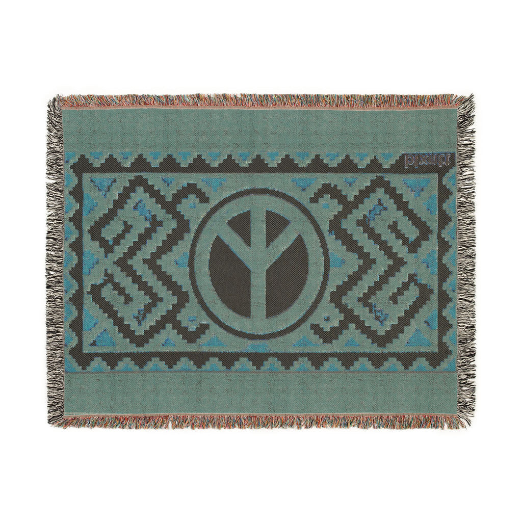 BLXNTT Orange Hippie Woven Blanket #3