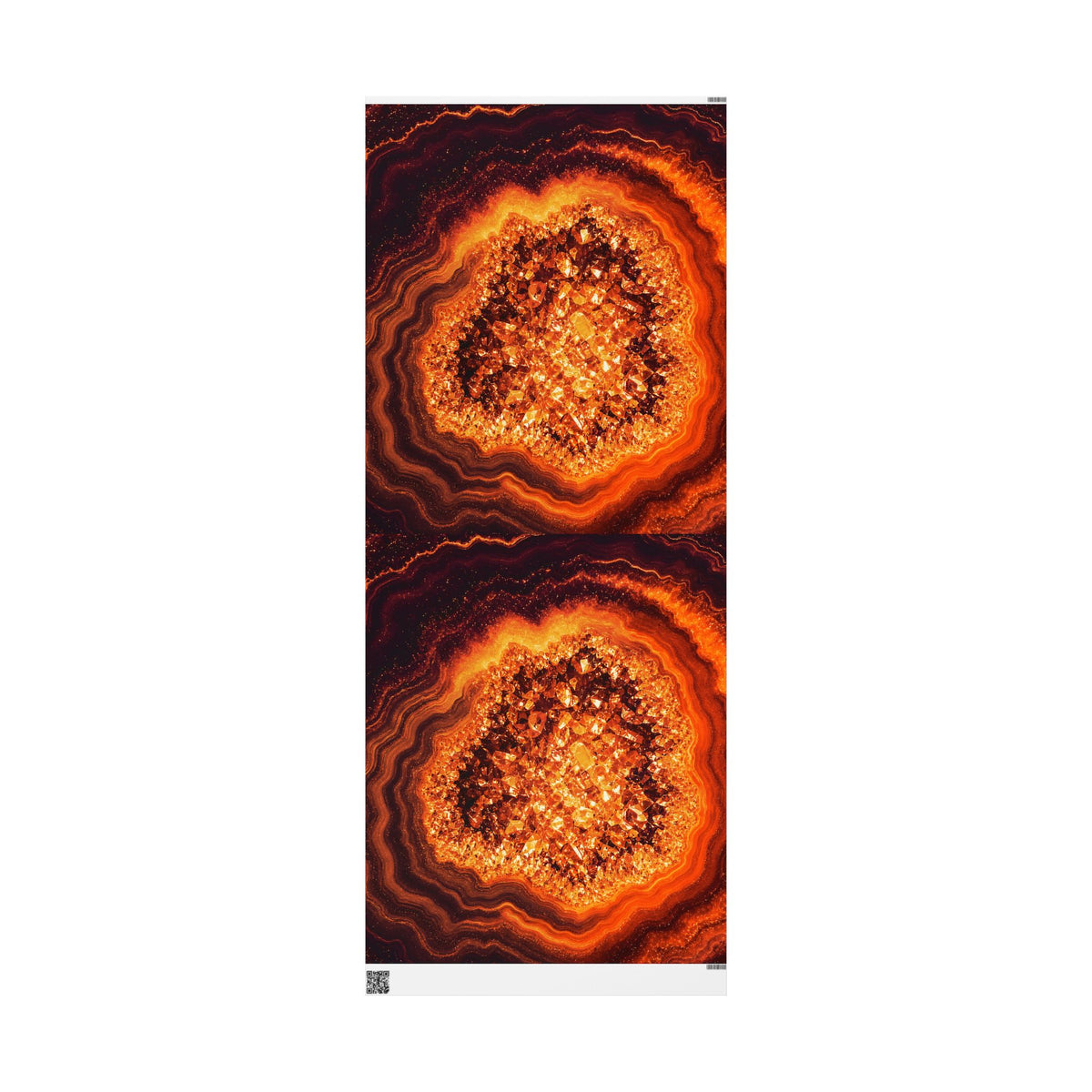 Geode Core - Molten Lava Wrapping Paper