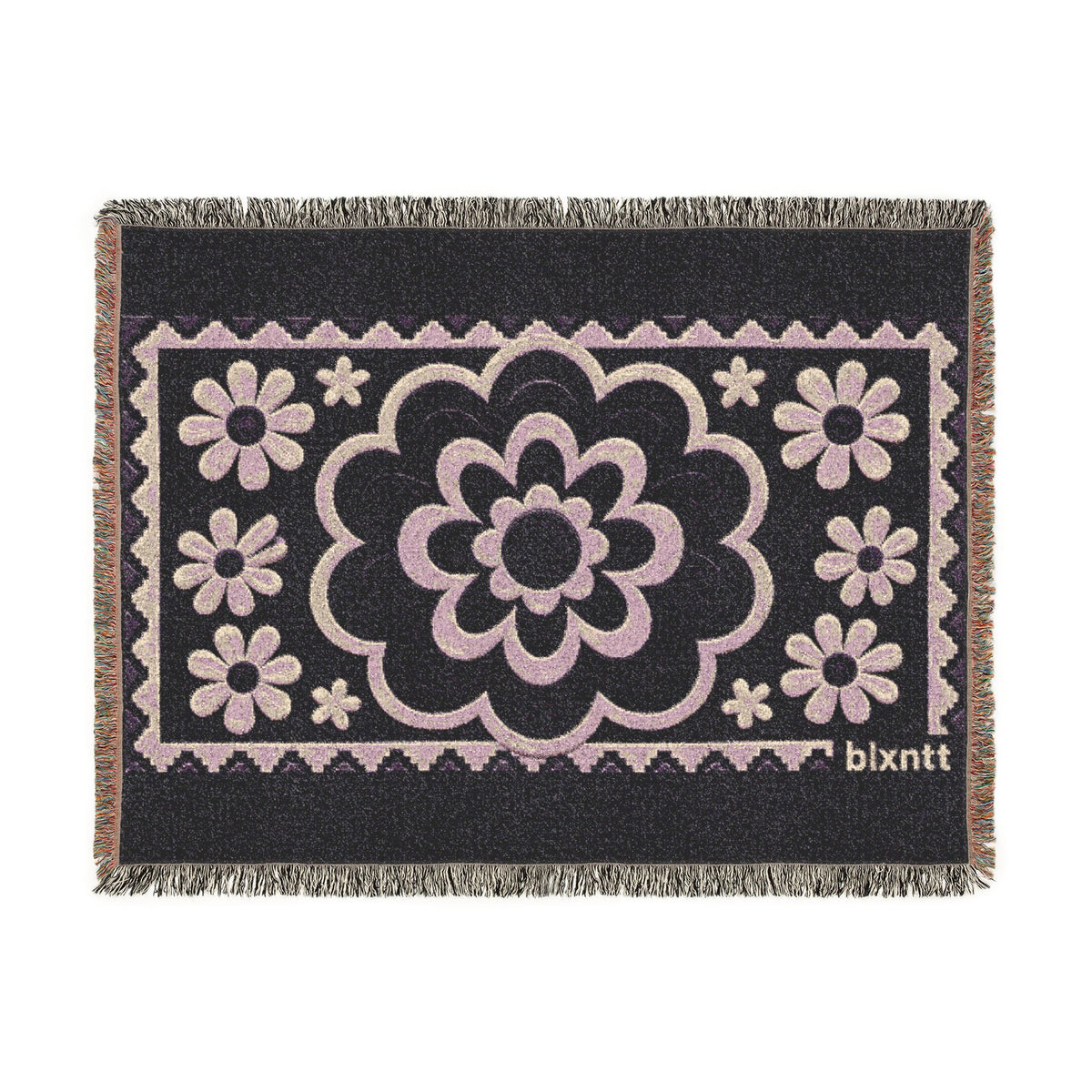 BLXNTT Purple Hippie Woven Blanket #1