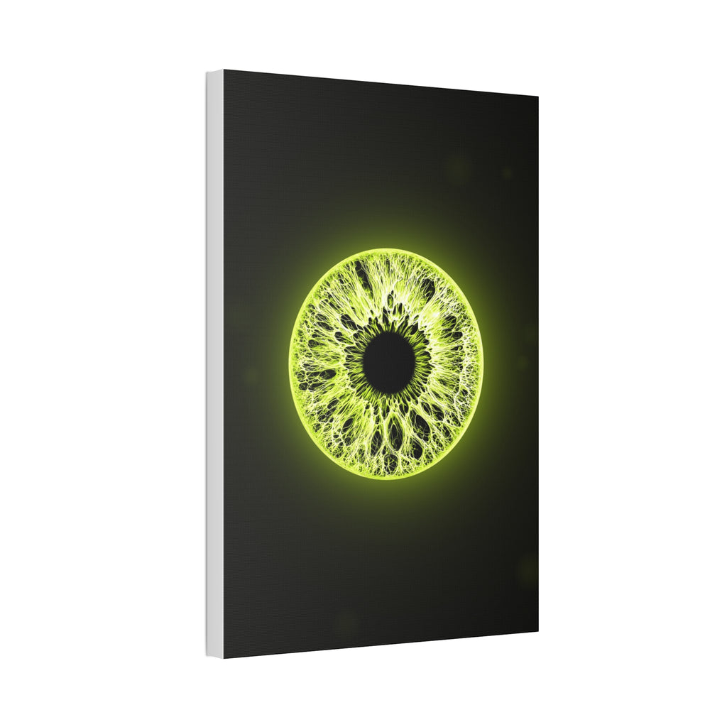 BLXNTT Iris – Lace Web Toxic Chartreuse Glossy Canvas