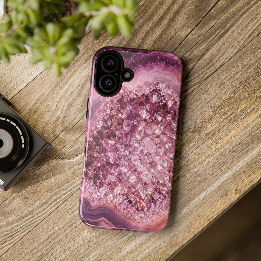 Geode Core - Rose Quartz Phone Case