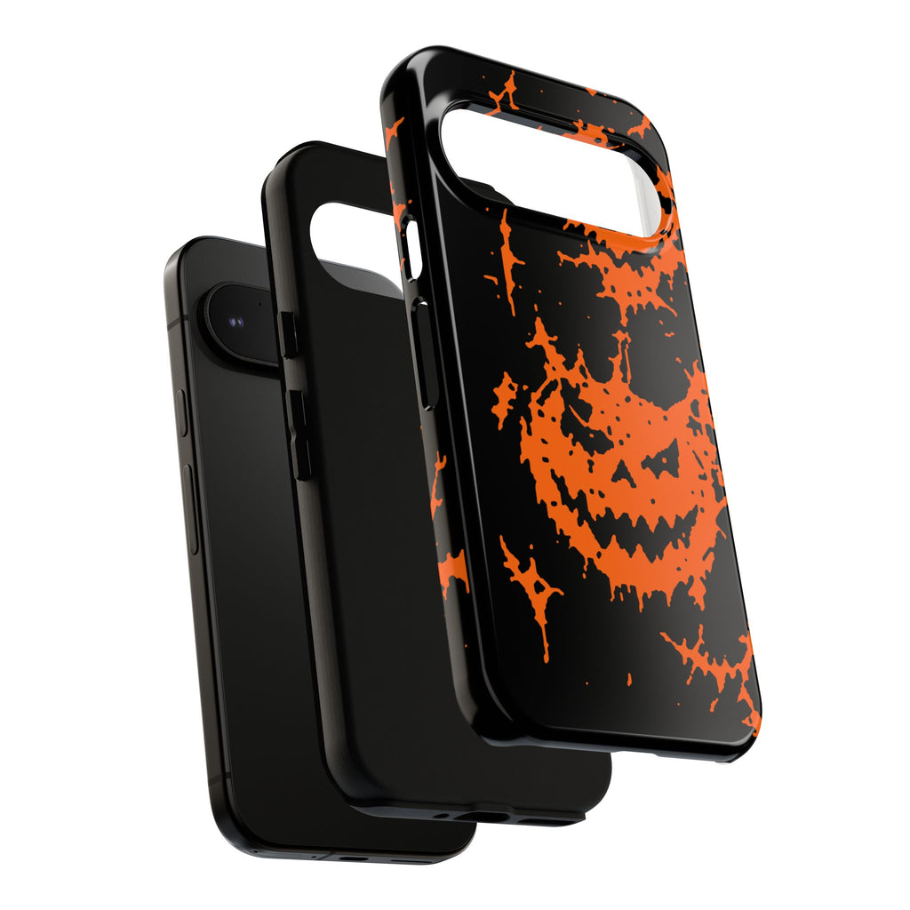 Orange Spiderweb Pumpkin Phone Case