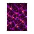 Neon Mycelium - Ember Orchid Poster