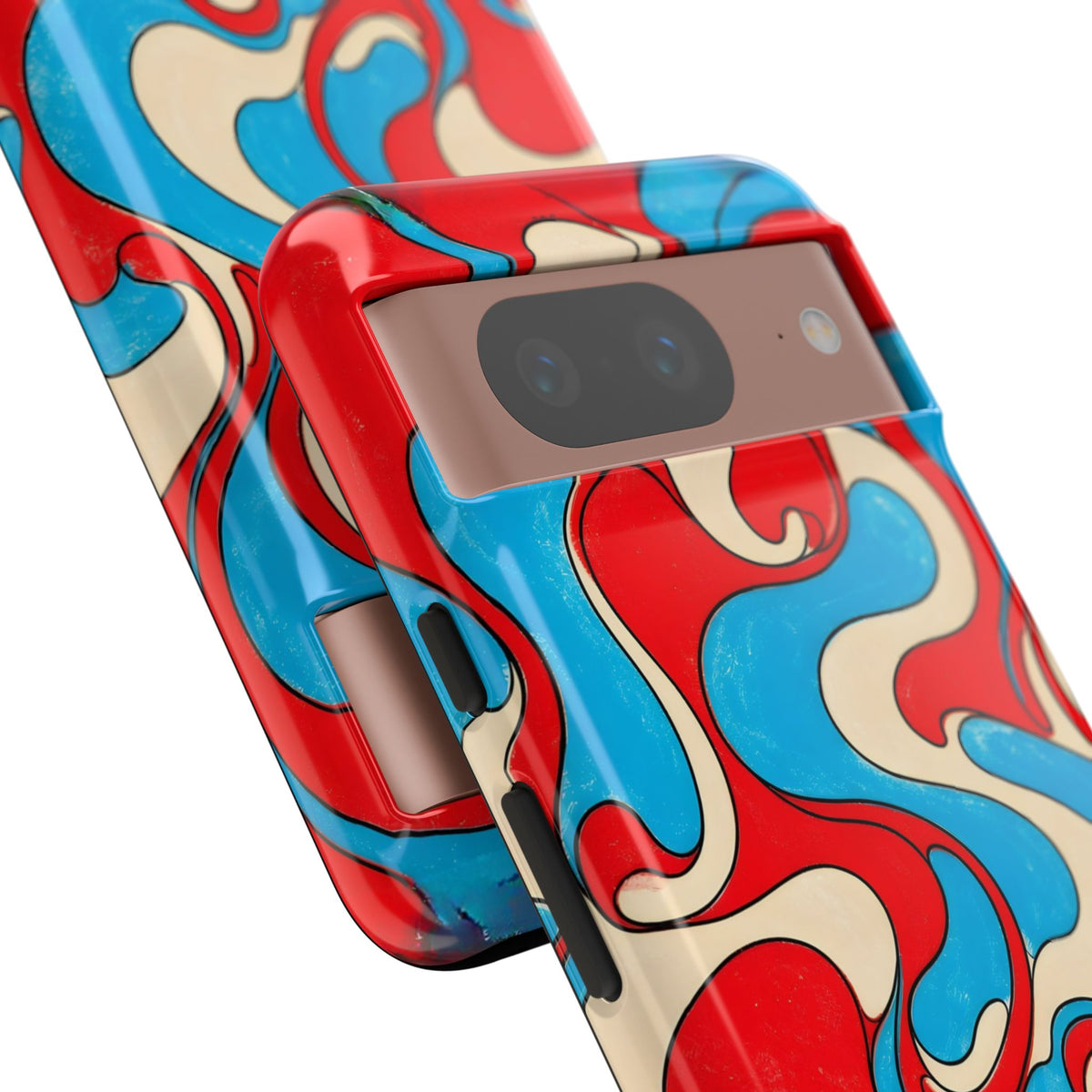 Fillmore Flow - Red, Cyan & Cream Phone Case
