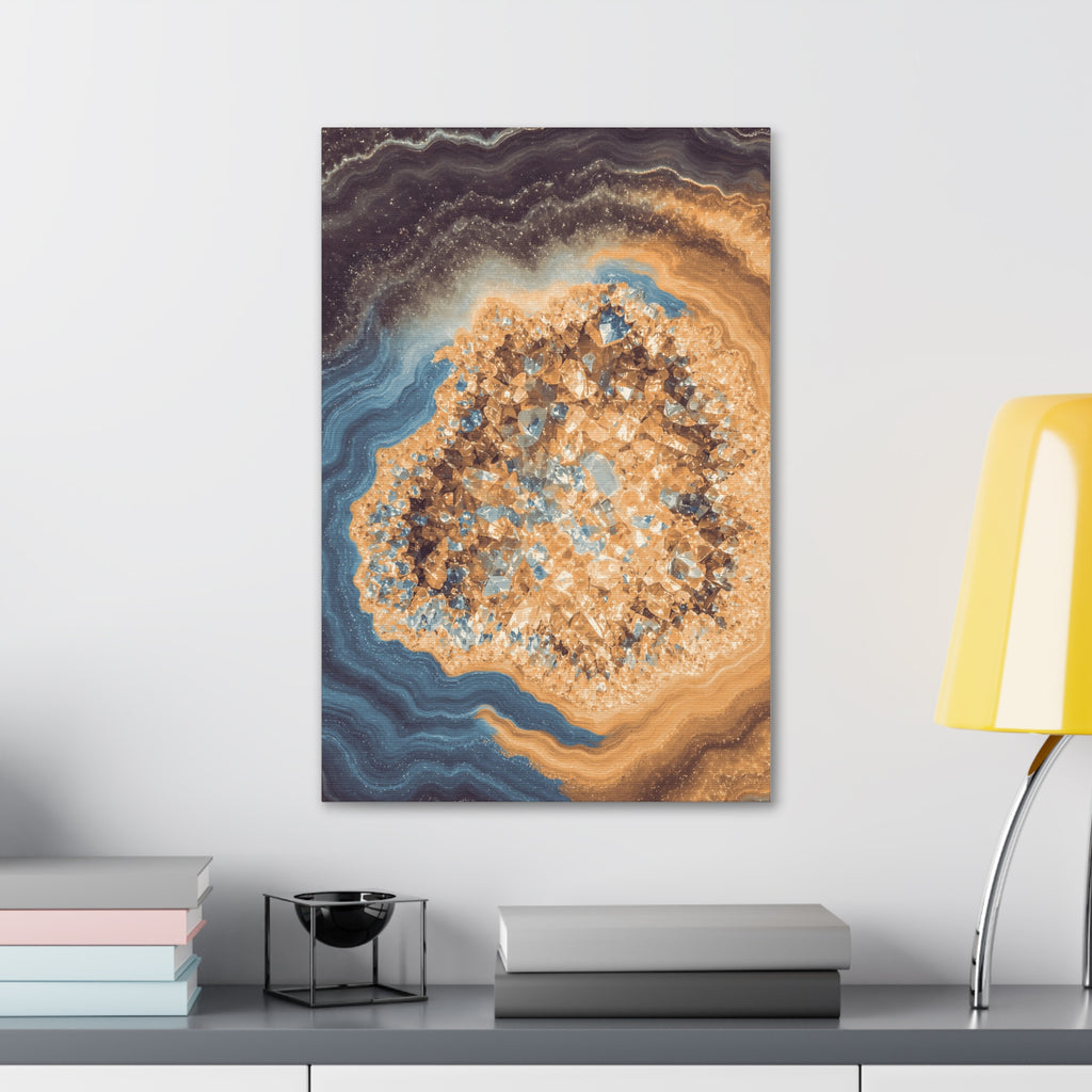 Geode Core - Desert Mirage Glossy Canvas