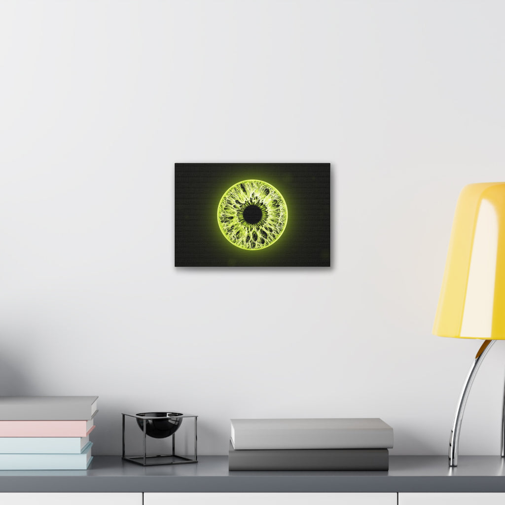 BLXNTT Iris – Lace Web Toxic Chartreuse Glossy Canvas