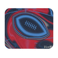 Navy, Light Blue & Red Trippy Football Mouse Pad