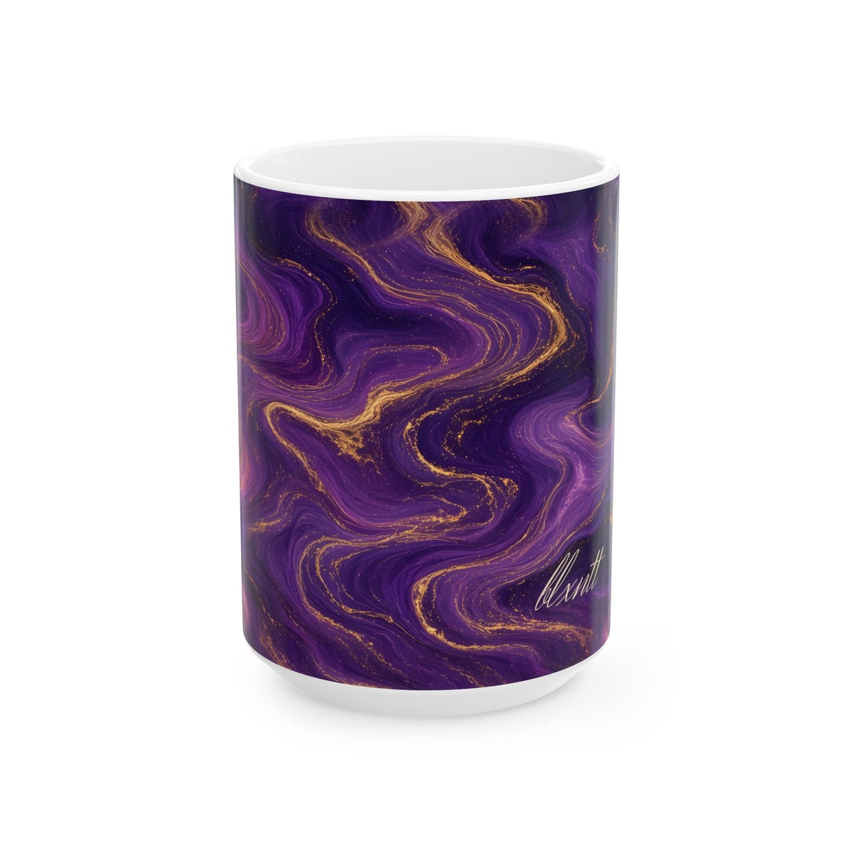 Royal Purple Marble Mug