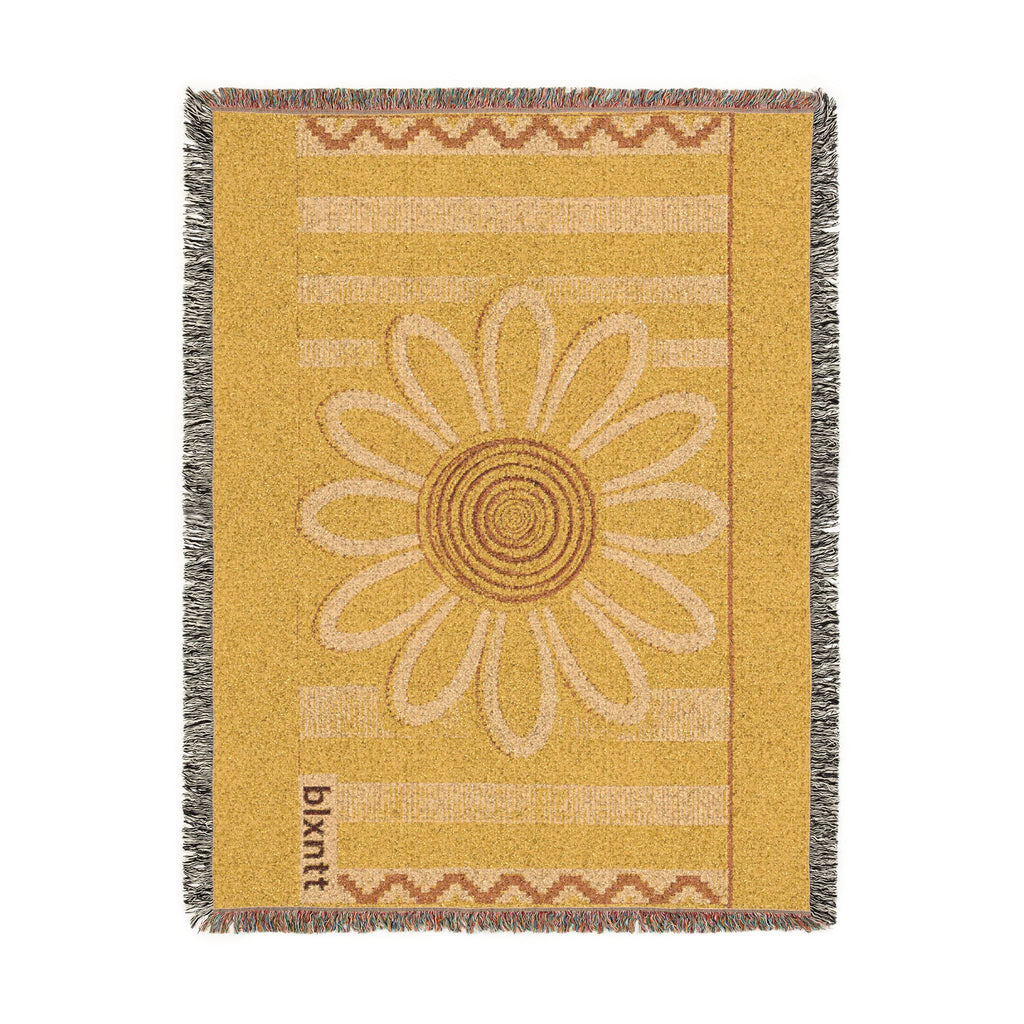 BLXNTT Yellow Hippie Woven Blanket #1