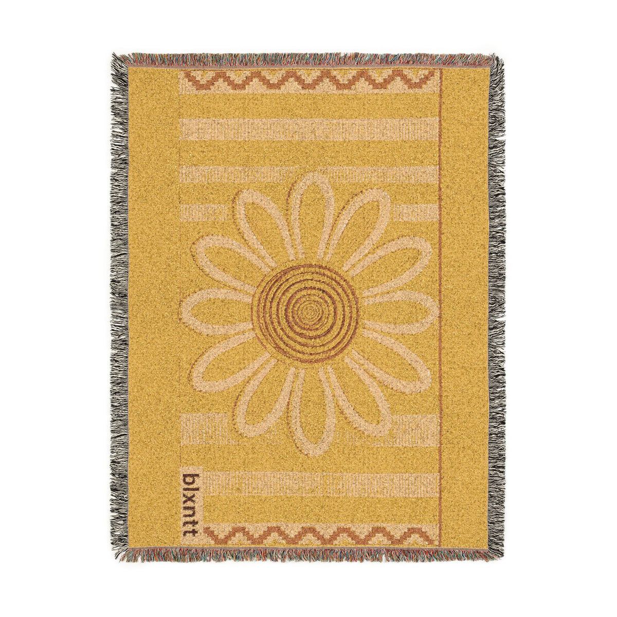 BLXNTT Yellow Hippie Woven Blanket #1