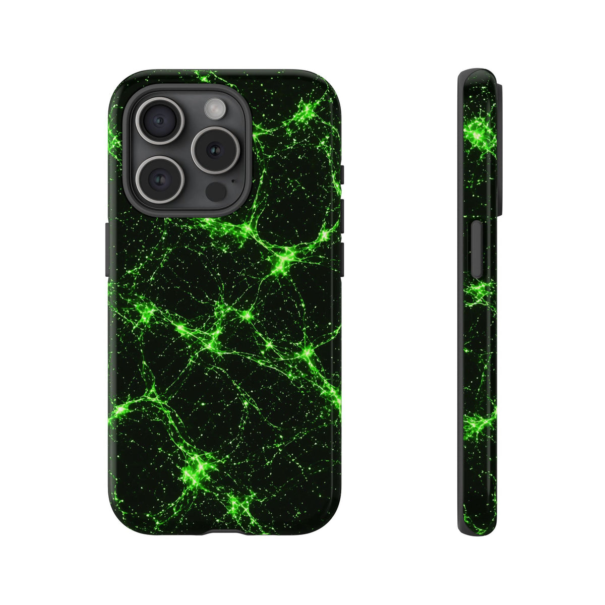 Neon Mycelium - Toxic Lime Phone Case