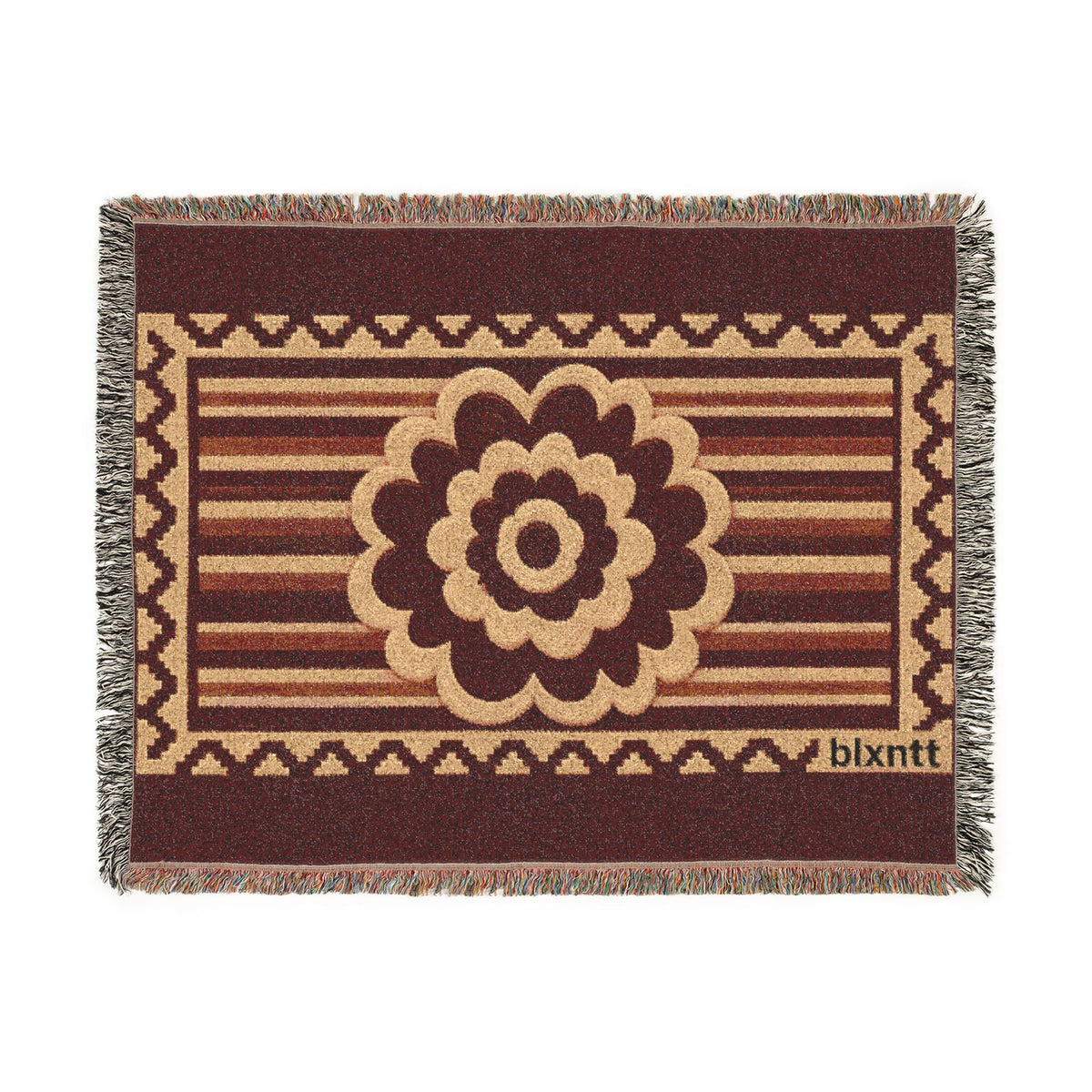BLXNTT Red Hippie Woven Blanket #1