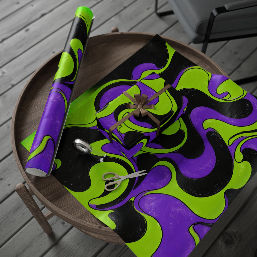 Fillmore Flow - Lime & Purple Wrapping Paper
