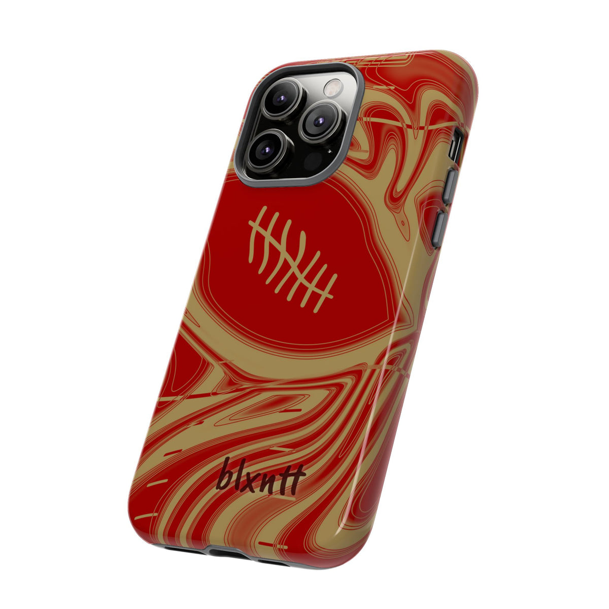 Scarlet & Gold Trippy Football Phone Case