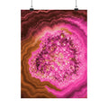 Geode Core - Terracotta Neon Poster