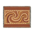BLXNTT Orange Hippie Woven Blanket #2