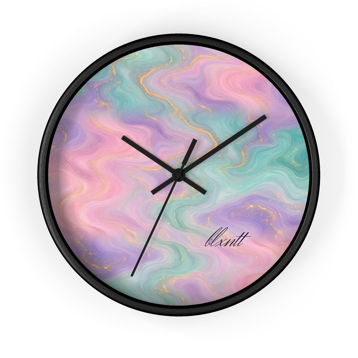 Pastel Marble Wall Clock