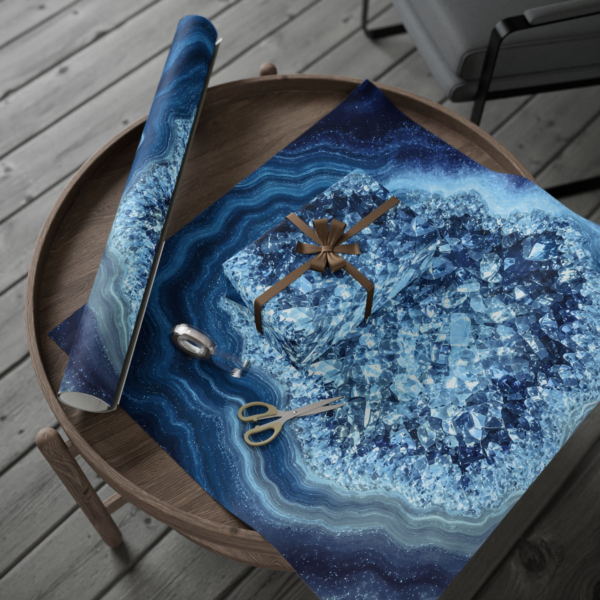 Geode Core - Glacier Wrapping Paper