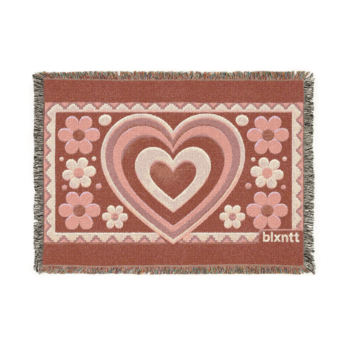 BLXNTT Pink Hippie Woven Blanket #1