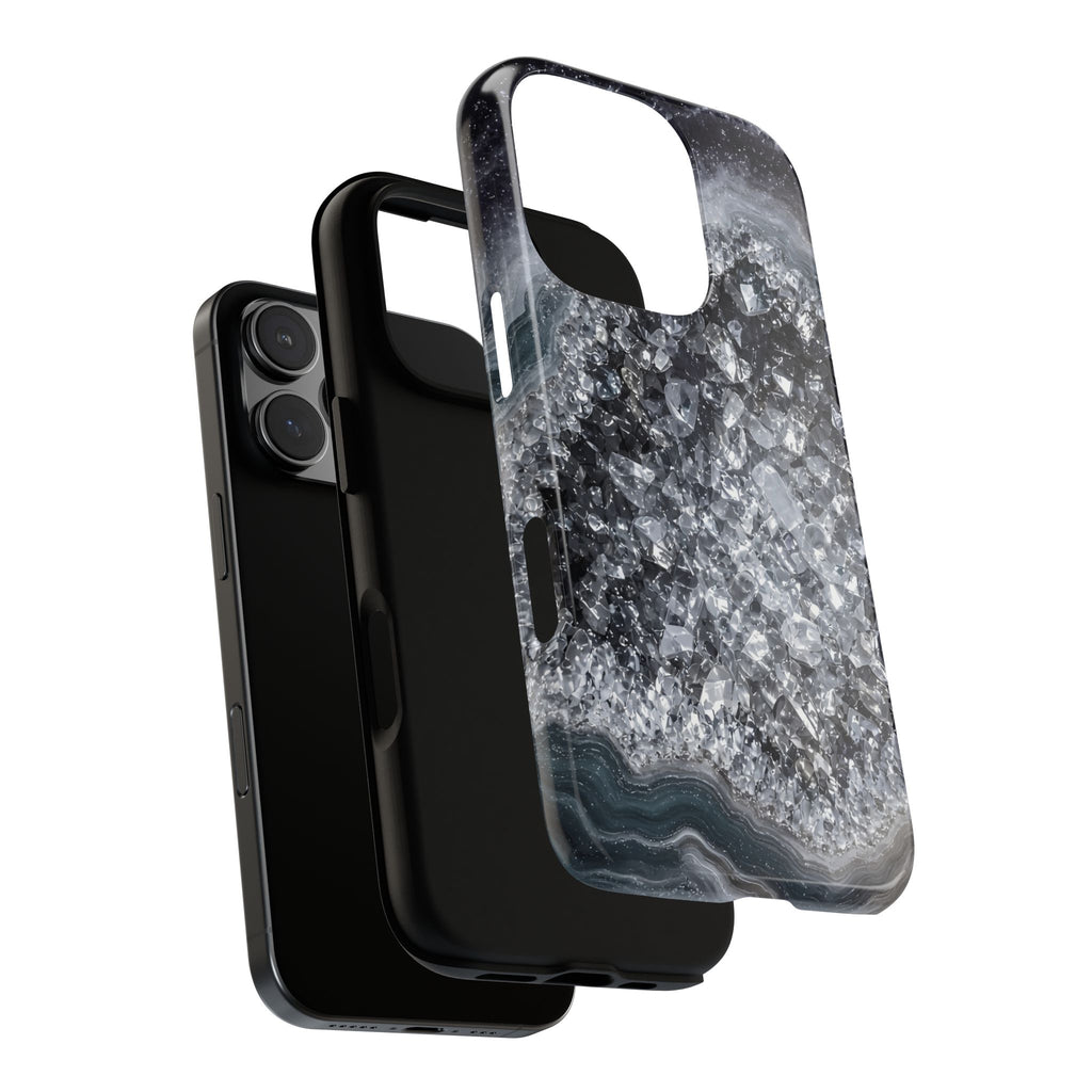 Geode Core - Silver Smoke Phone Case