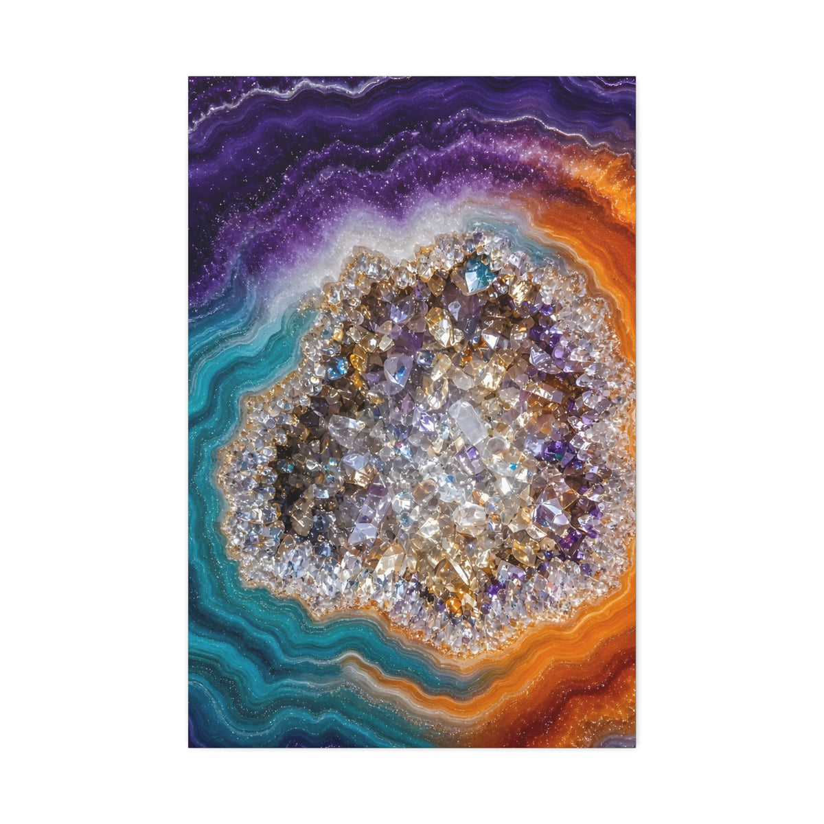 Geode Core - Original Core Glossy Canvas