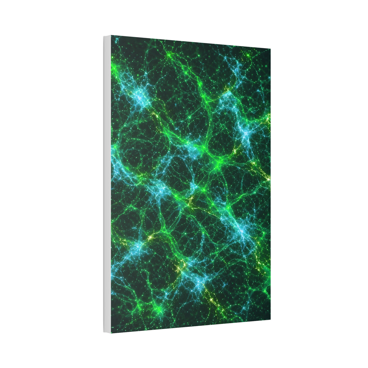 Neon Mycelium - Mermaid Glossy Canvas