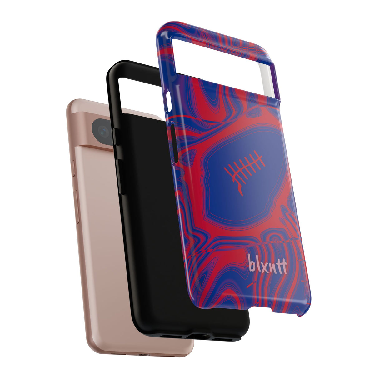 Royal Blue & Red Trippy Football Phone Case