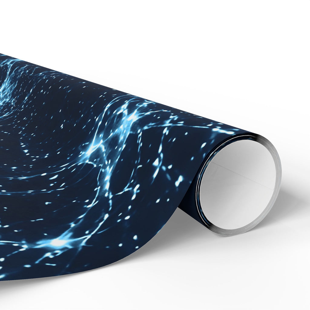 Neon Mycelium - Ice Crystal Wrapping Paper