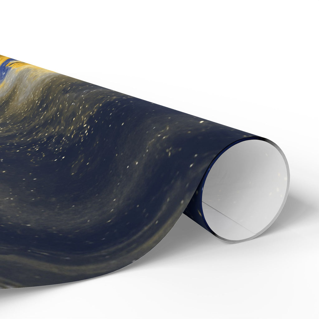 Geode Core - Mustard Navy Wrapping Paper