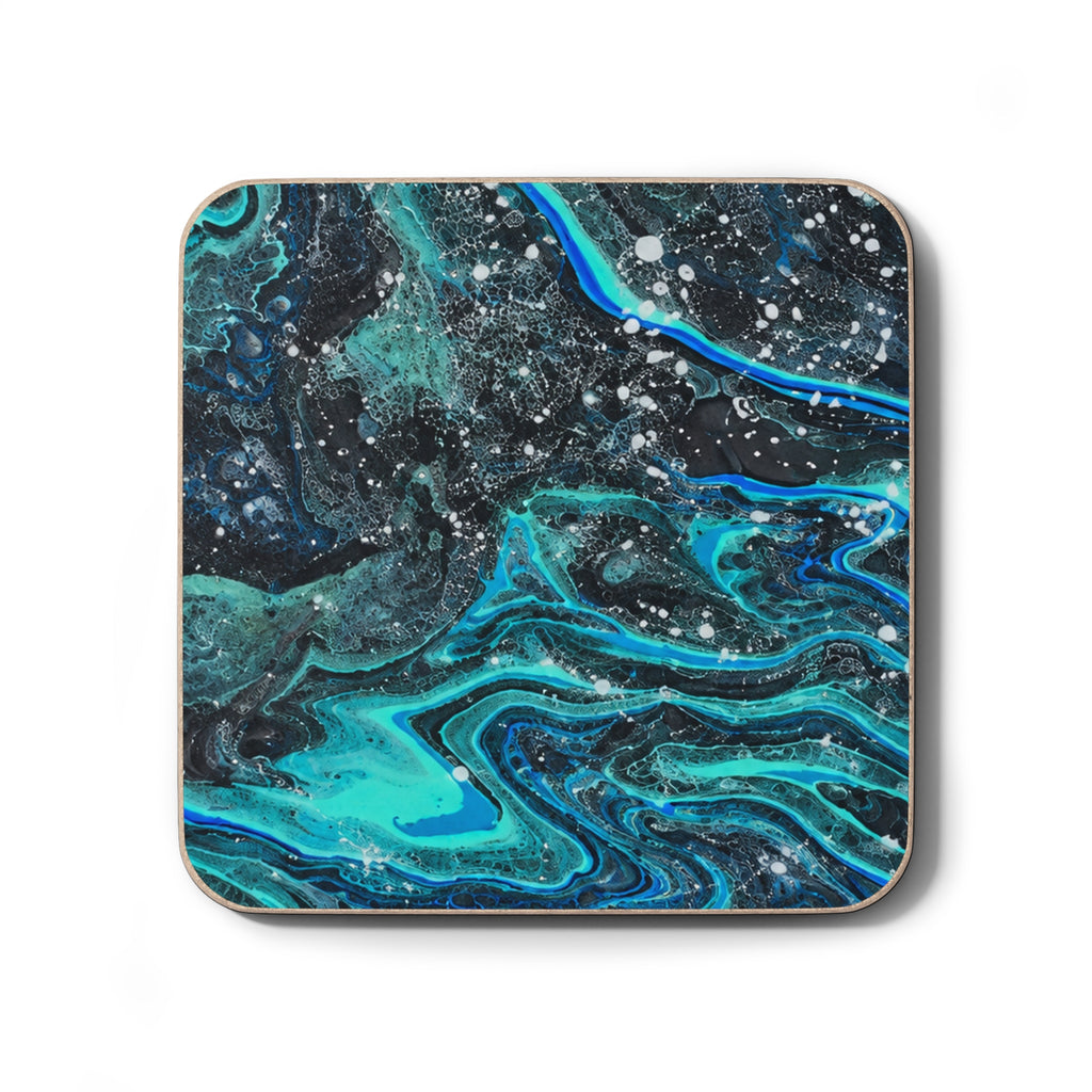 BLXNTT Deep Current Pour Hardboard Back Coaster