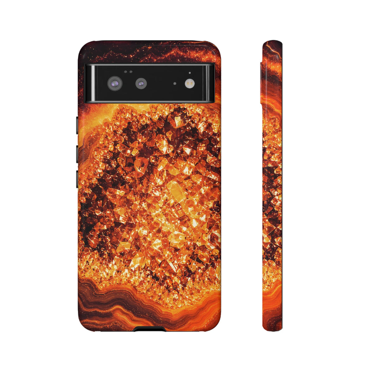 Geode Core - Molten Lava Phone Case