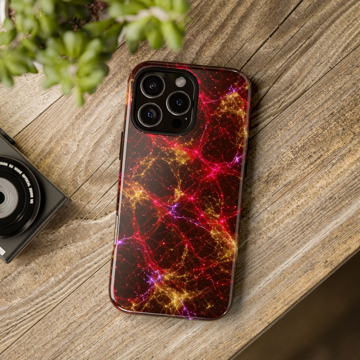 Neon Mycelium - Rainbow Nerve Phone Case