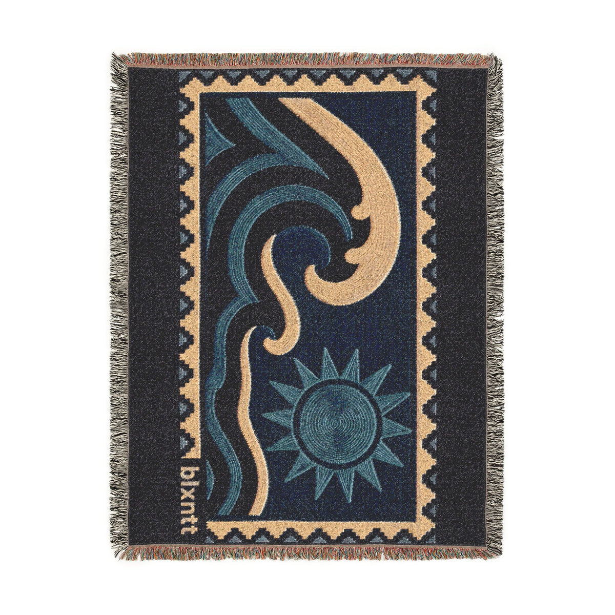 BLXNTT Blue Hippie Woven Blanket #1