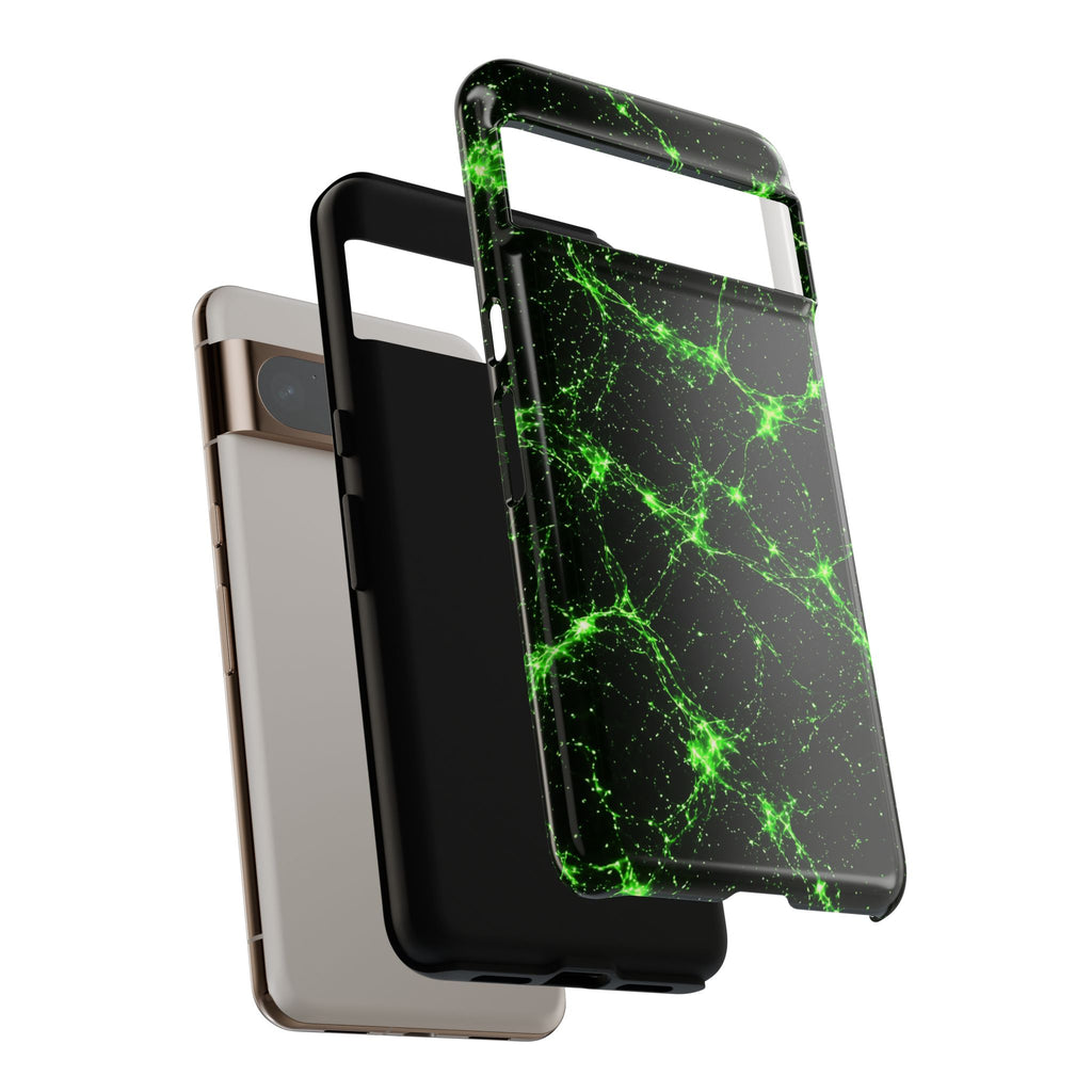 Neon Mycelium - Toxic Lime Phone Case