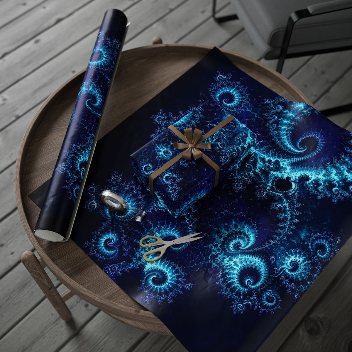 Copper Infinity - Deep Ocean Wrapping Paper