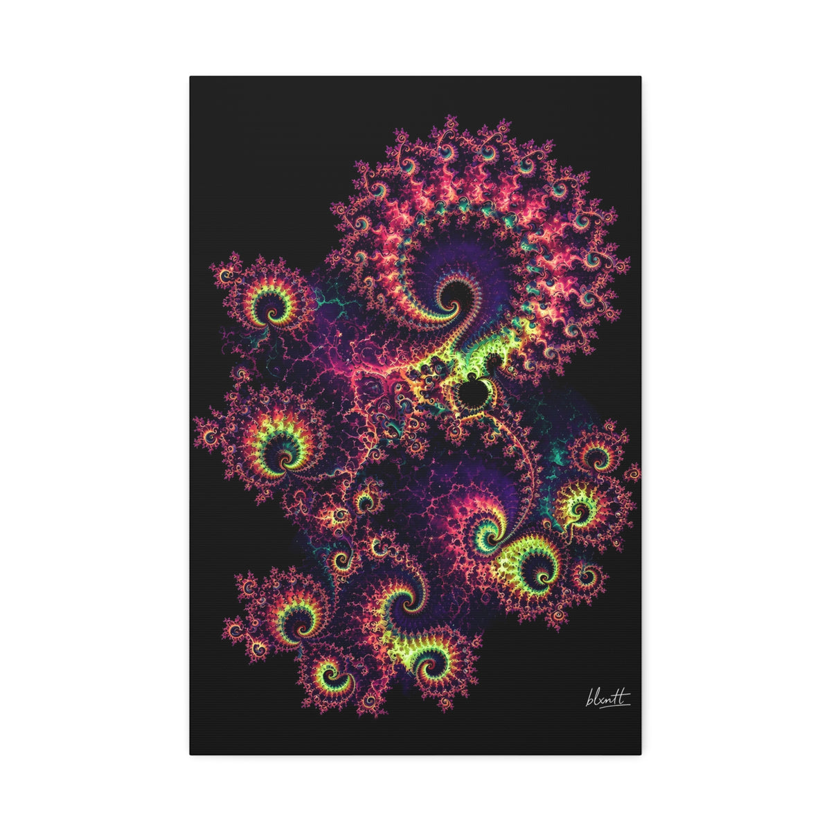 Copper Infinity - Blacklight Glossy Canvas
