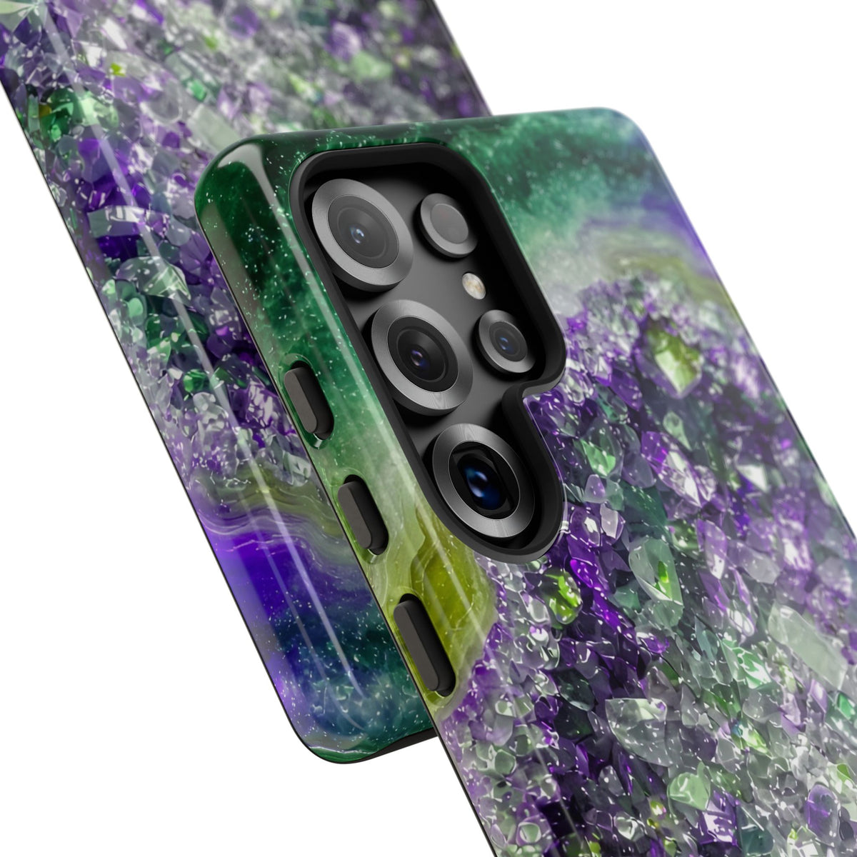 Geode Core - Ruby Emerald Phone Case