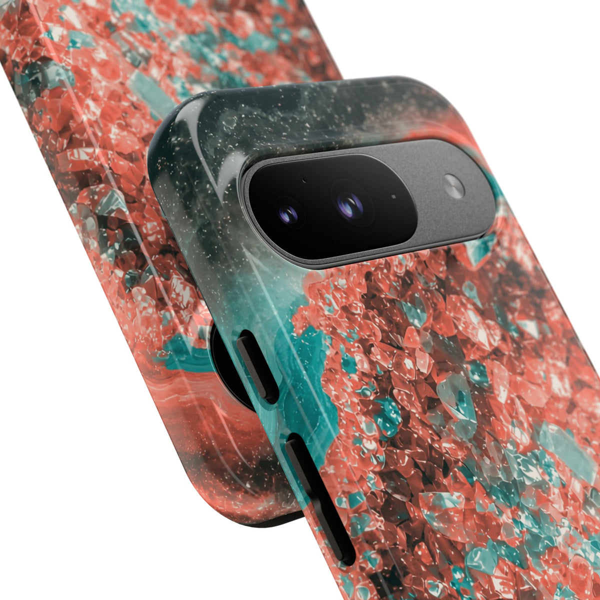 Geode Core - Coral Teal Phone Case