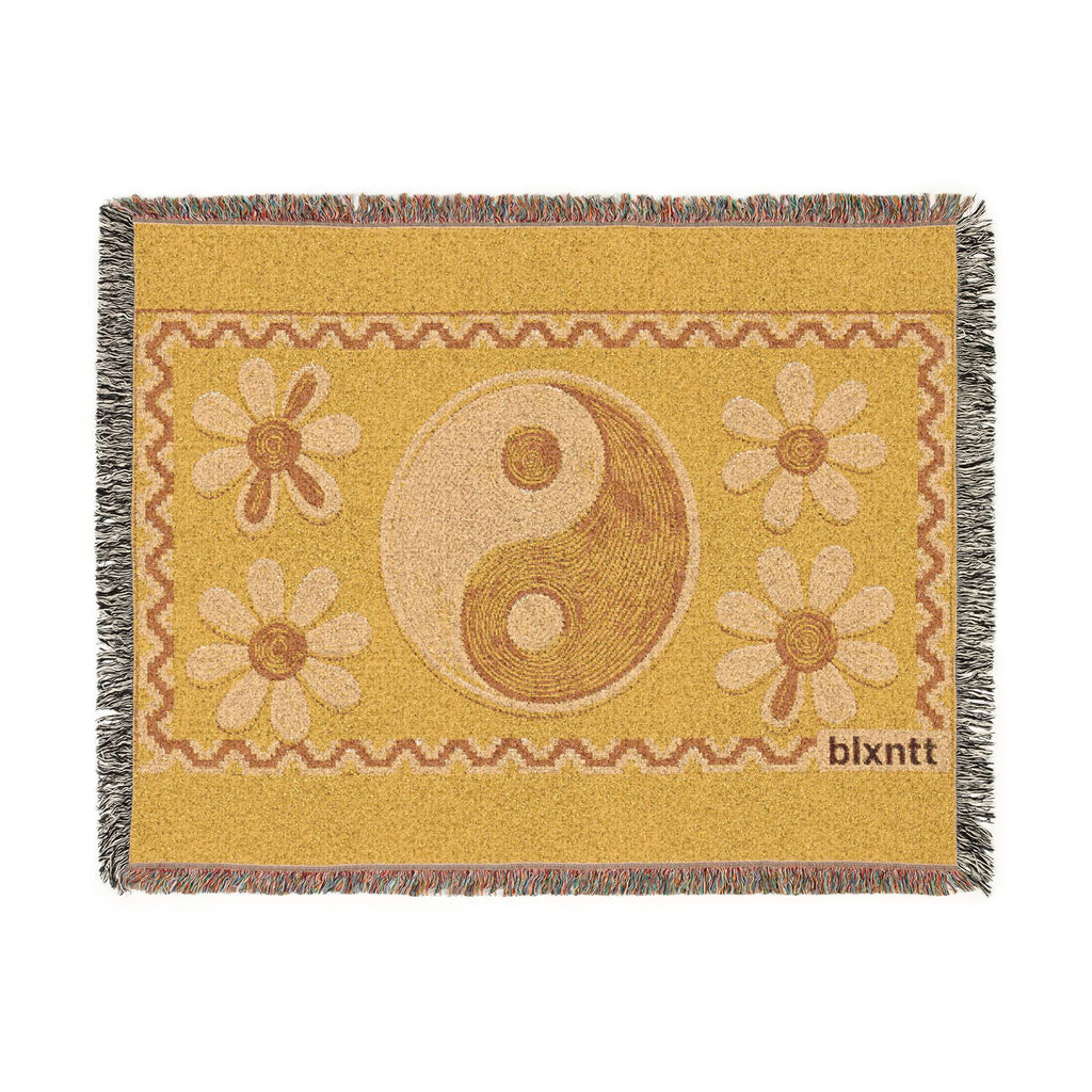 BLXNTT Yellow Hippie Woven Blanket #4