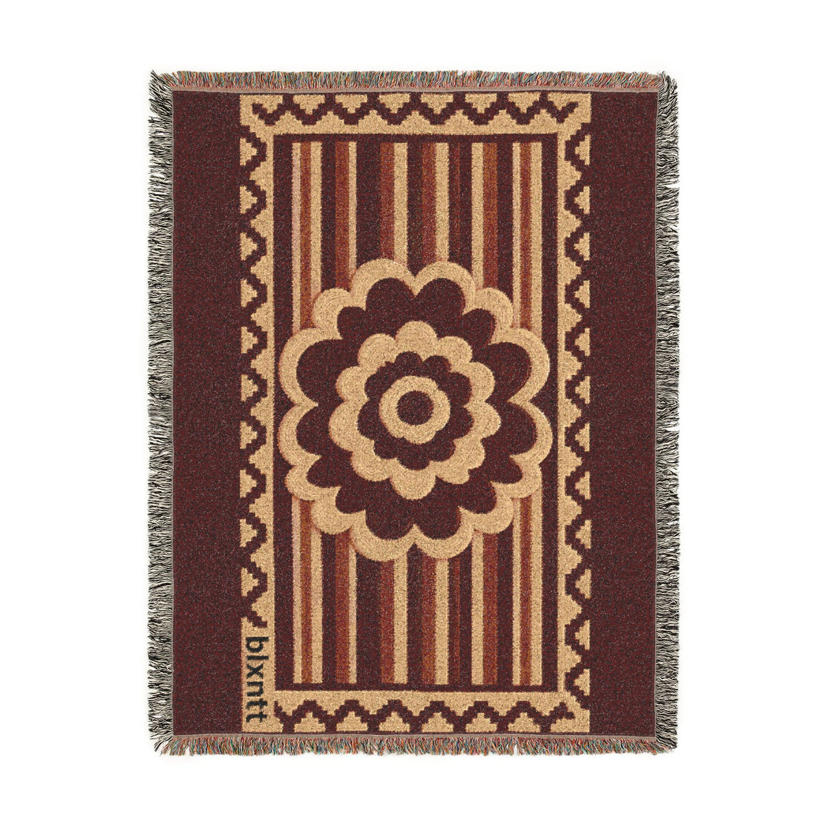 BLXNTT Red Hippie Woven Blanket #1