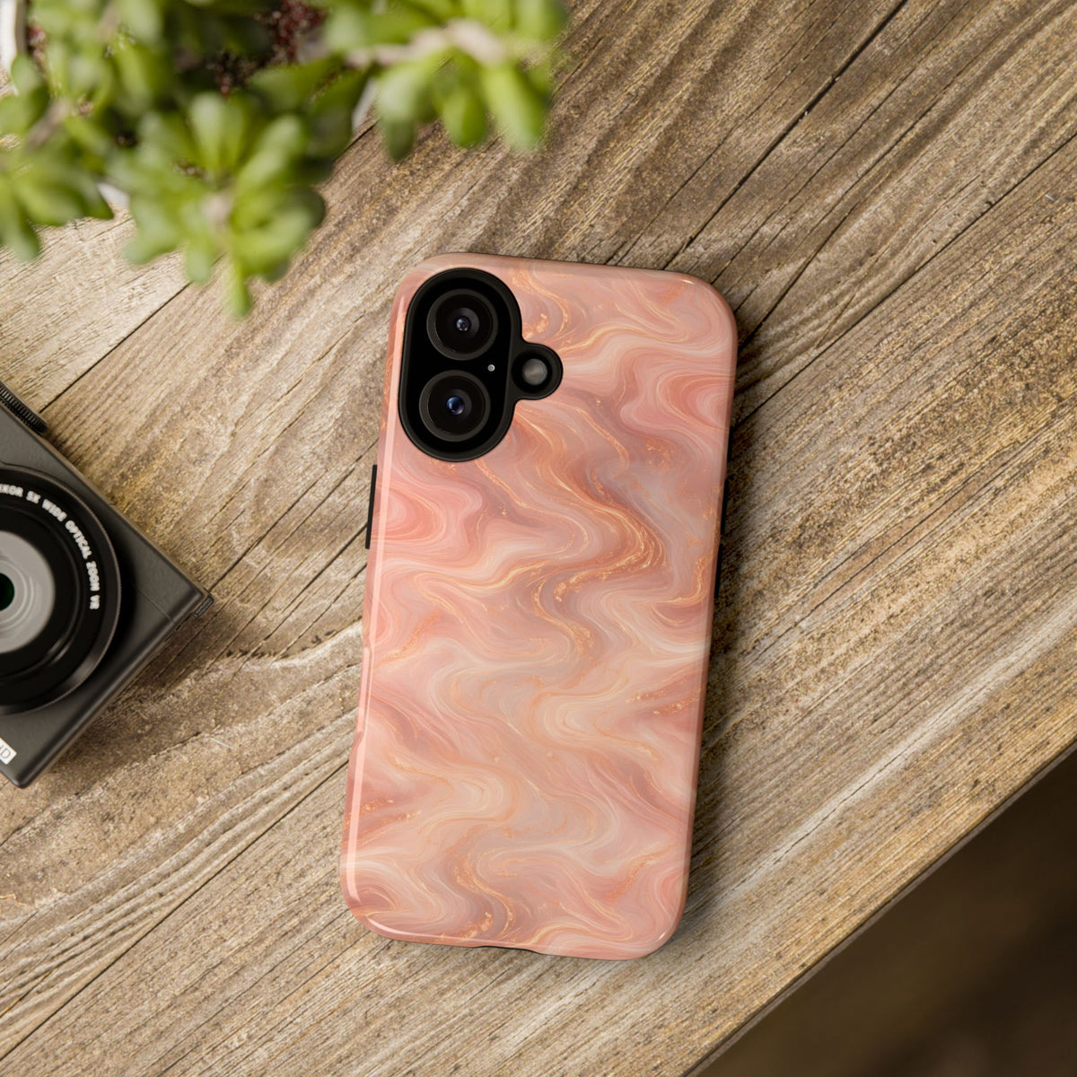Rose Gold Marble Phone Case