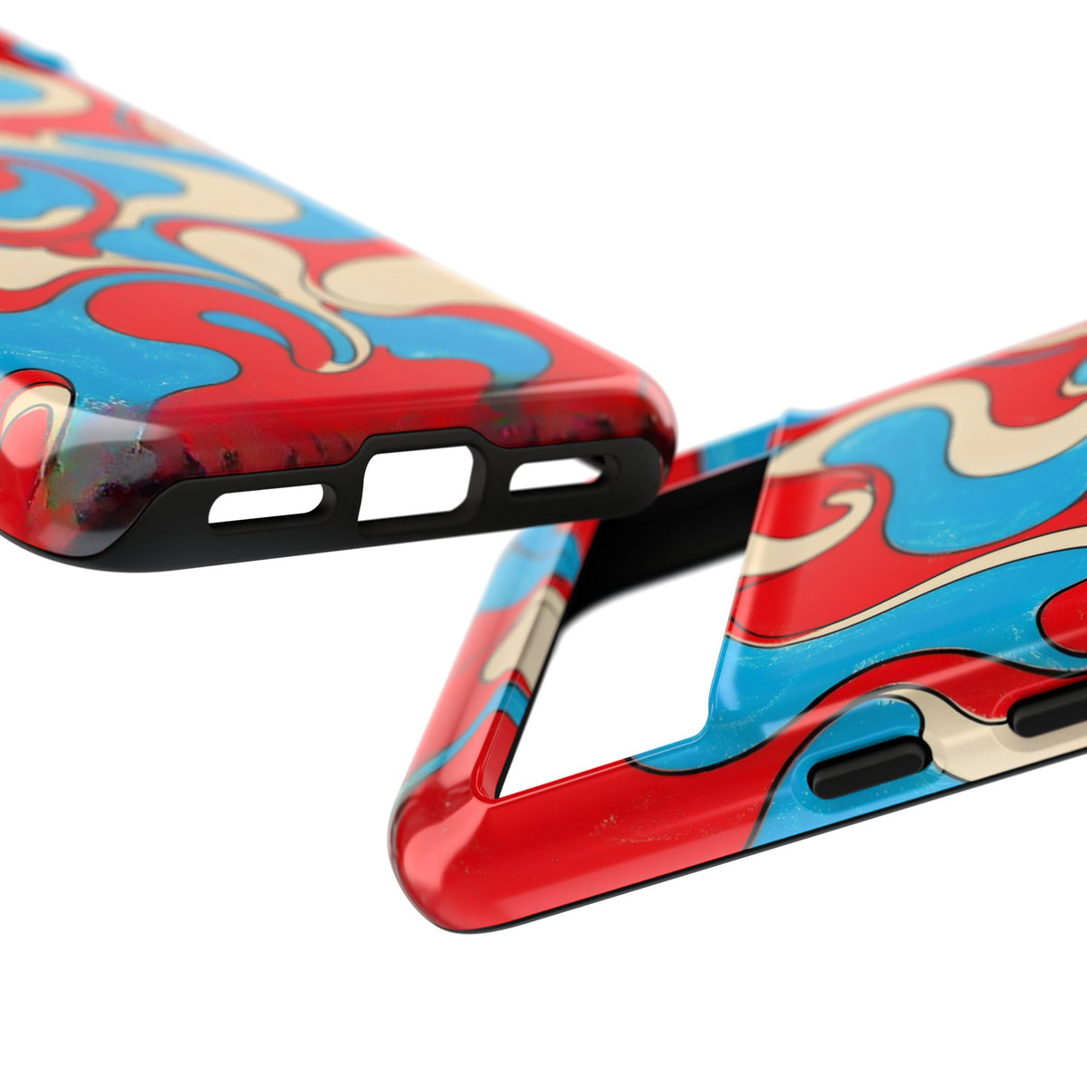 Fillmore Flow - Red, Cyan & Cream Phone Case