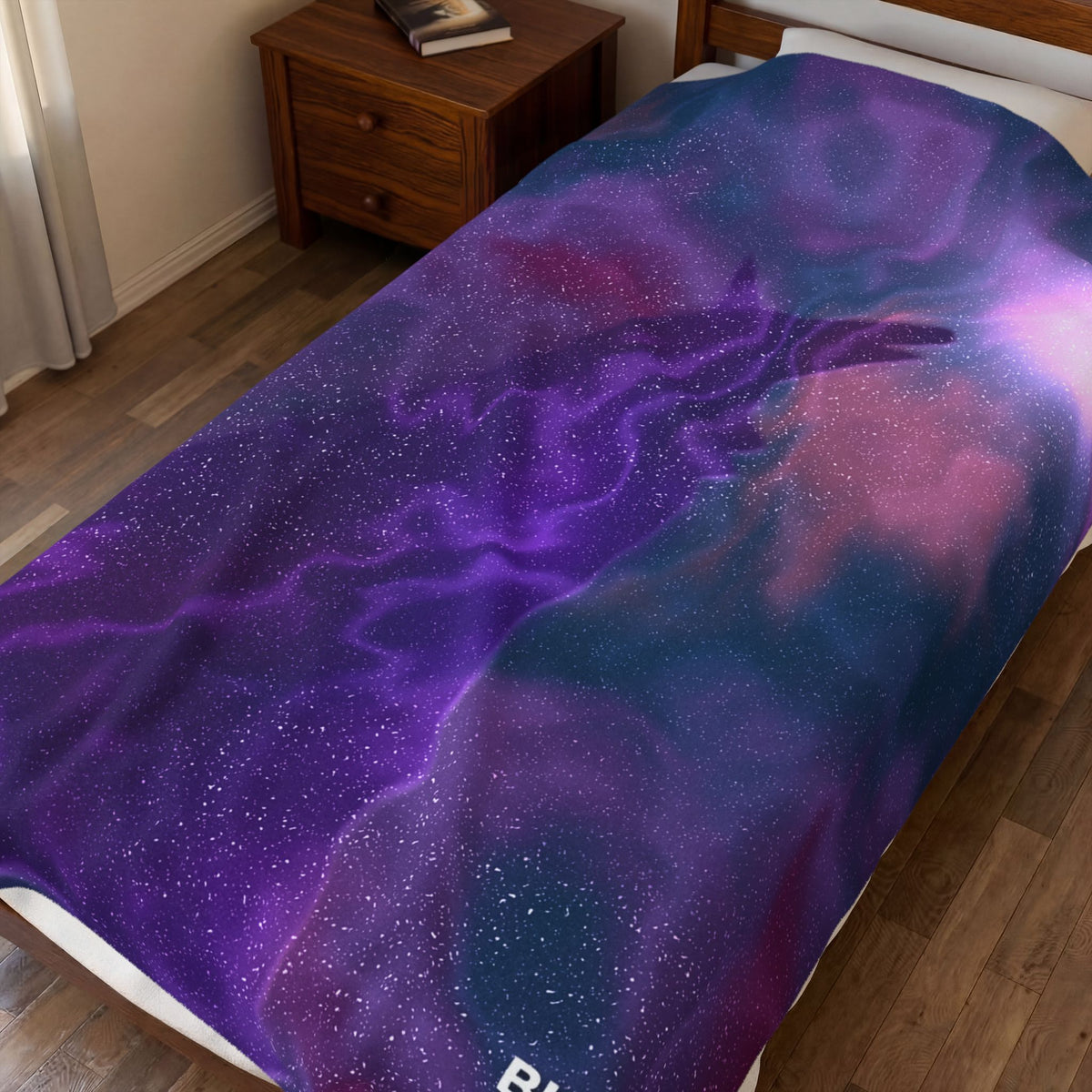 Moonlit Wolf Blanket