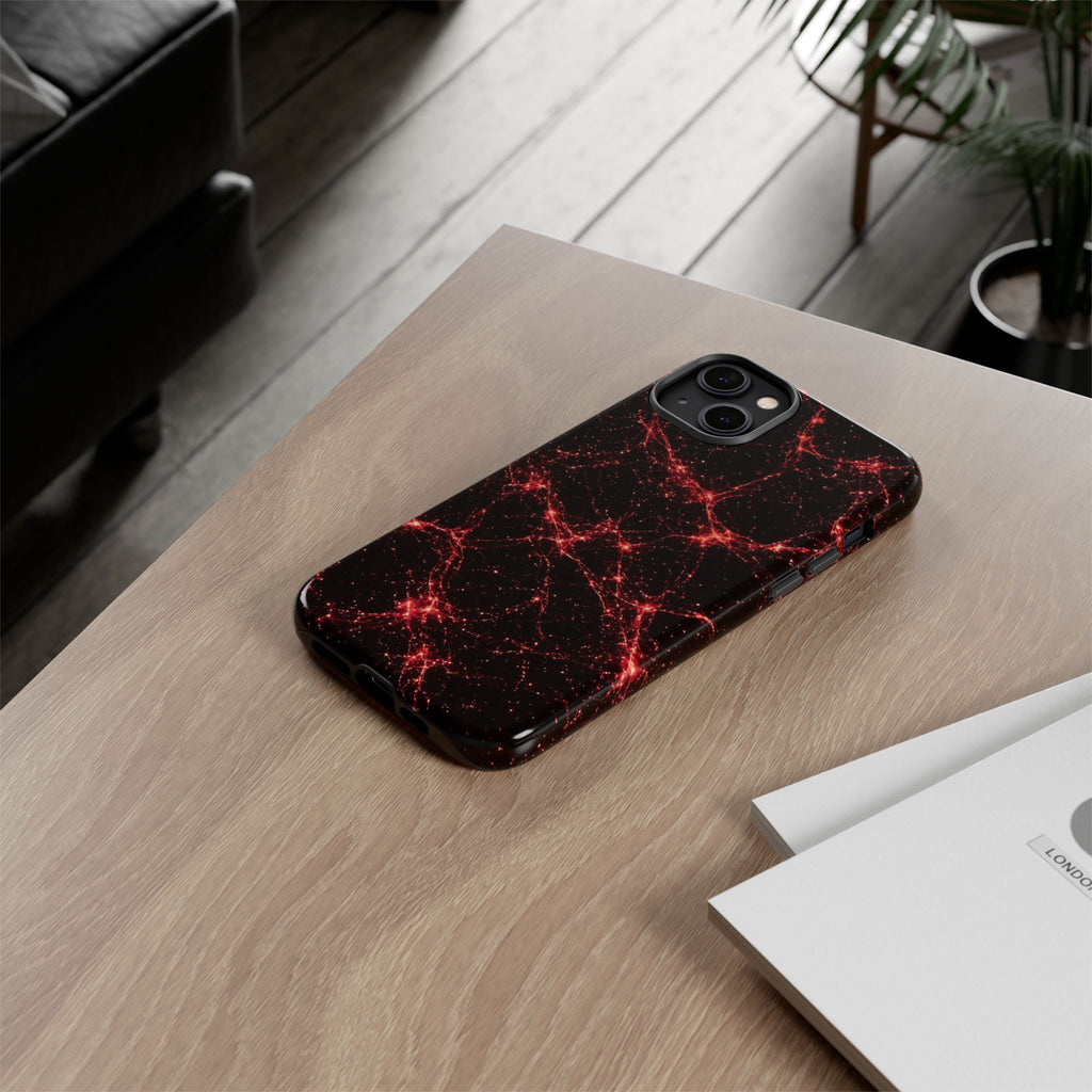 Neon Mycelium - Blood Moon Phone Case